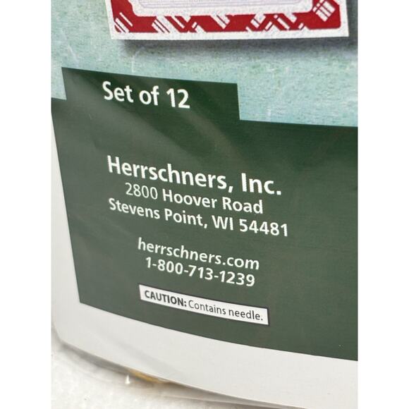 Herrschners "HOLIDAY SWEATERS" Greeting Cards Set of 12 Cross Stitch Kit - Picture 5 of 8